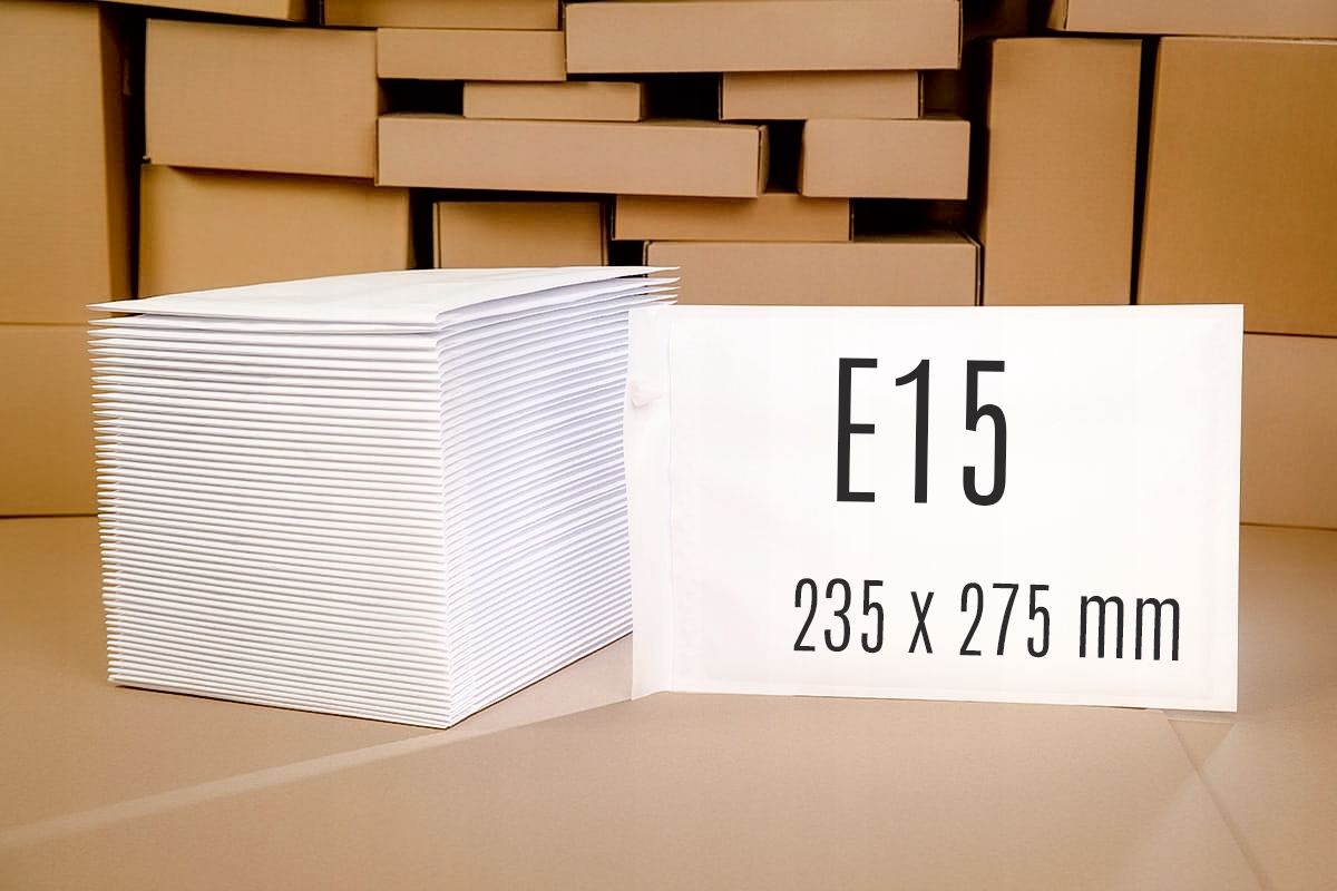 KOPERTY POWIETRZNE BĄBELKOWE E15 15E - 100 SZT Format E15