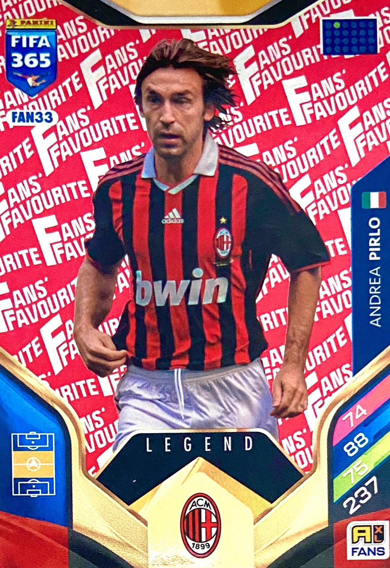 Fifa 365 2026 Fans Favourite Legend red FAN33 Andrea Pirlo Ac Milan