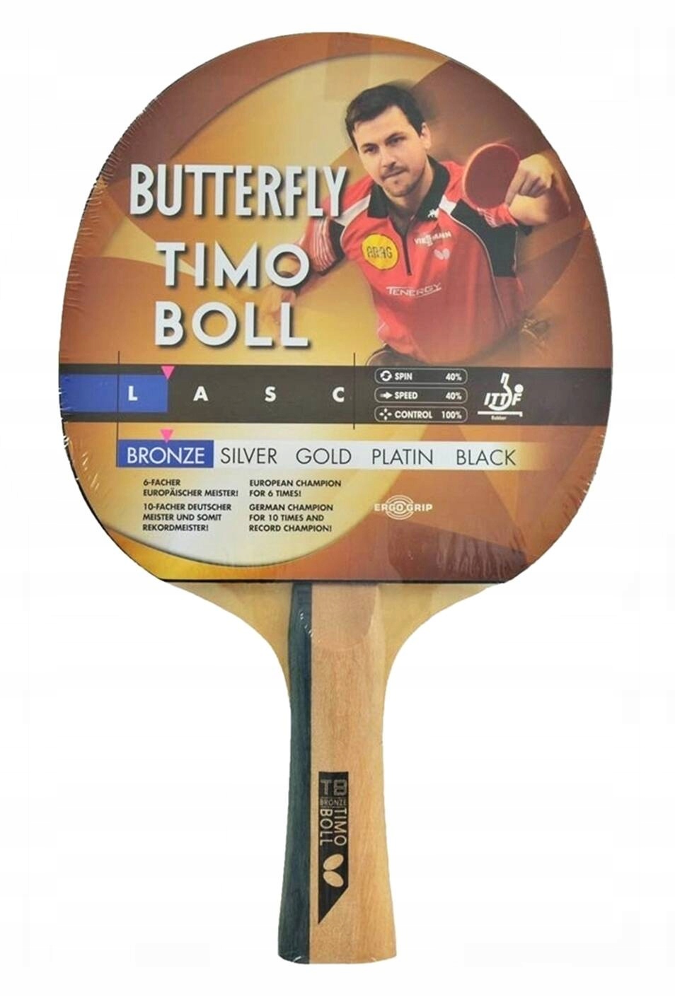 Rakietka do tenisa stołowego Butterfly Boll Bronze paletka ping pong