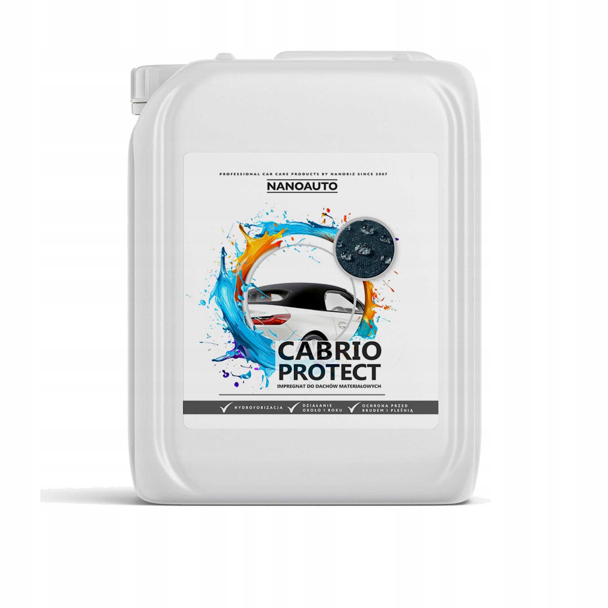 Nanoauto Cabrio Protect impregnácia na látkové strechy 5 litrov