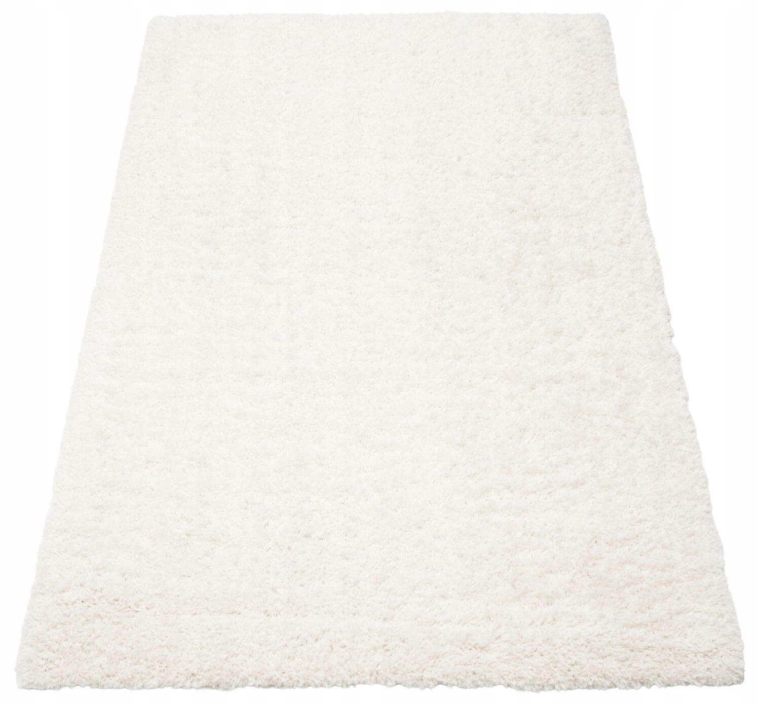 Koberec Shaggy Chlupatý Do Obývacího Pokoje Ložnice Měkký Plyšový Béžový 80X150