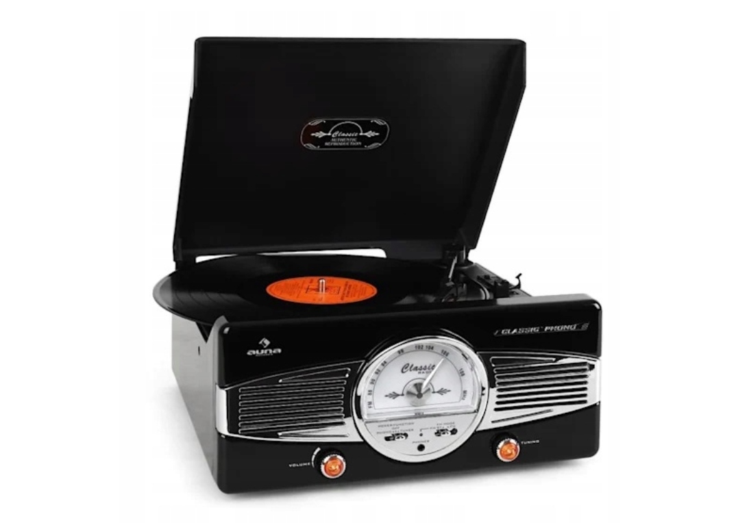 GRAMOFON Auna MG-TT-82B czarny