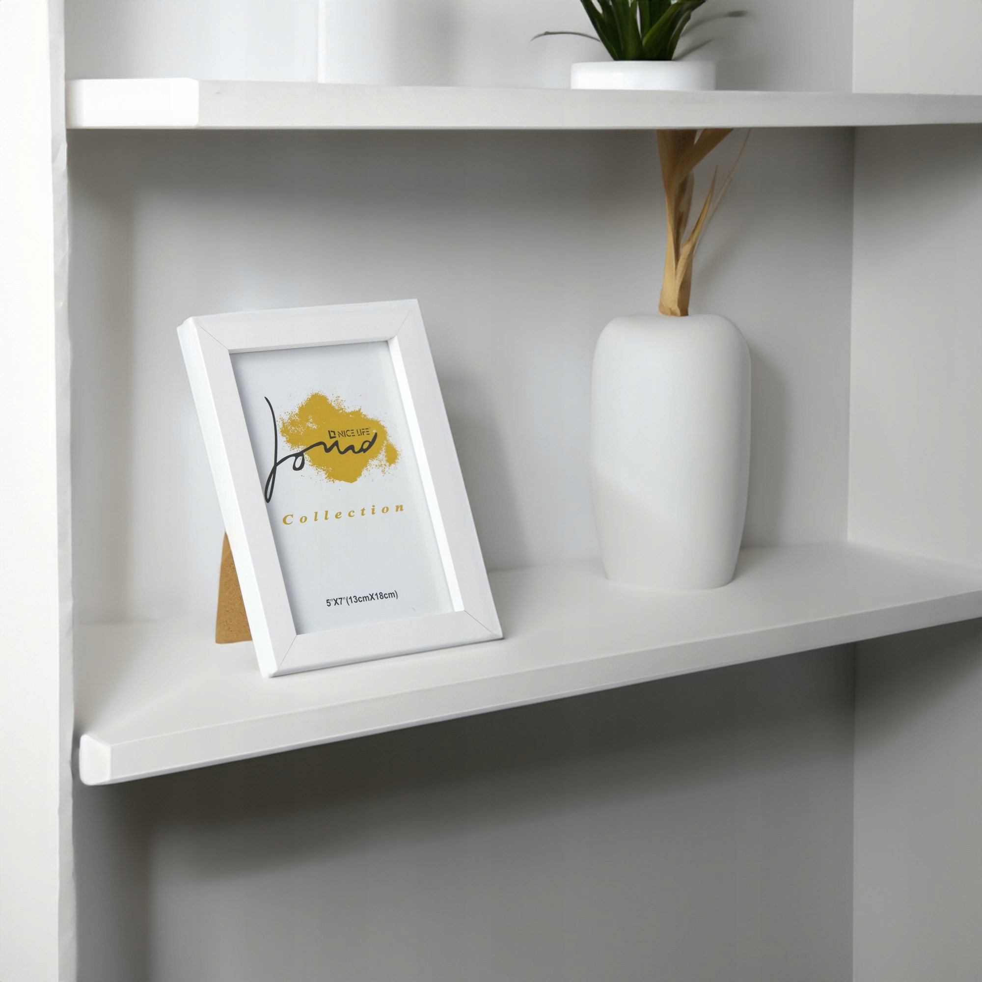 RAMKA NA ZDJĘCIA PLAKAT RAMA STOJĄCA Z NÓŻKĄ 13X18 CM BIAŁA Marka inna