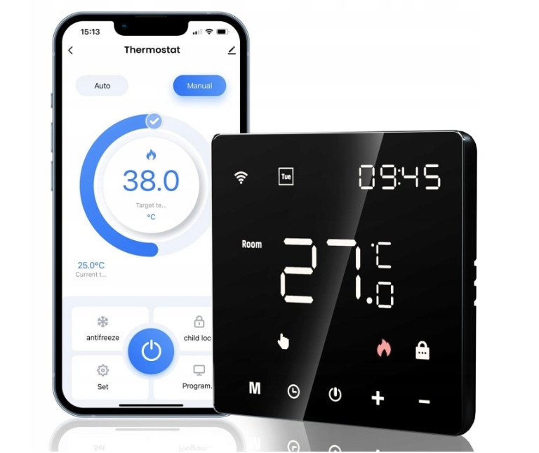 Pokojový Termostat Wifi Digitální Led Regulátor 16A
