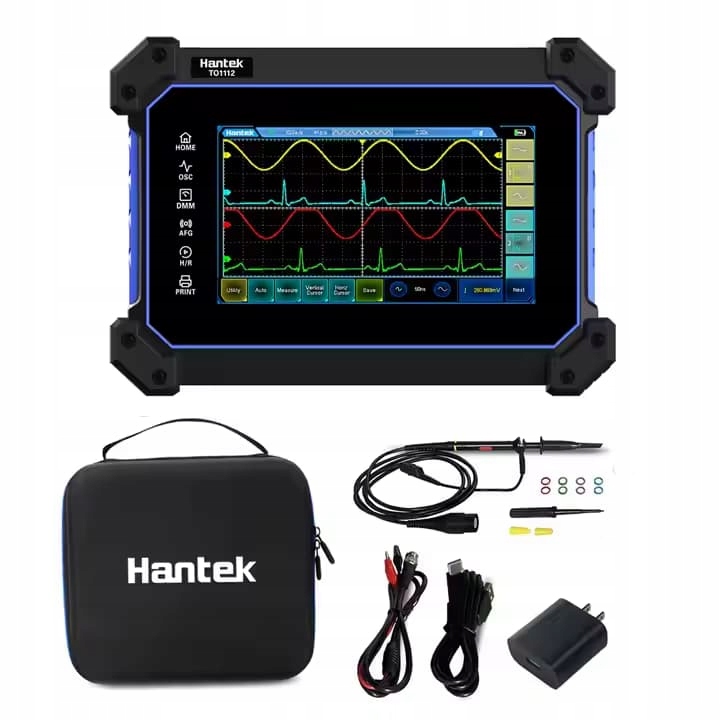 Hantek TO1112 ruční digitální dotykový osciloskop 2-kanálový 110 MHz 250MSa/s