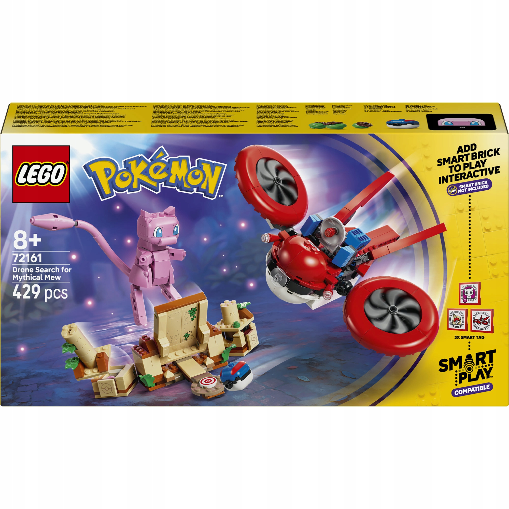 Lego Pokémon 72161 Smart Play: Hledání mýtického racka pomocí dronu