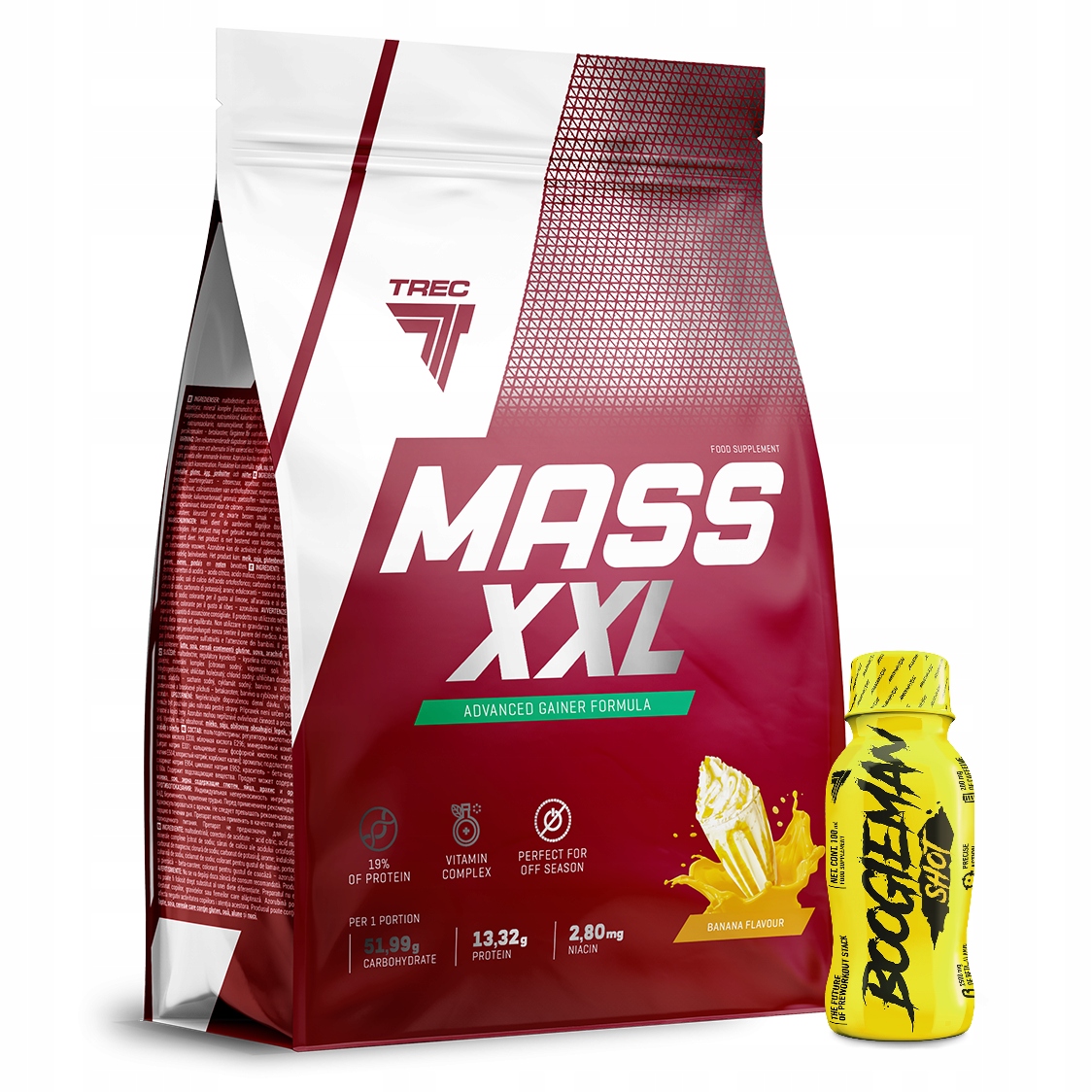 Trec Mass XXL 3000g Attack Gain Bolic Mutant Solid Banánový