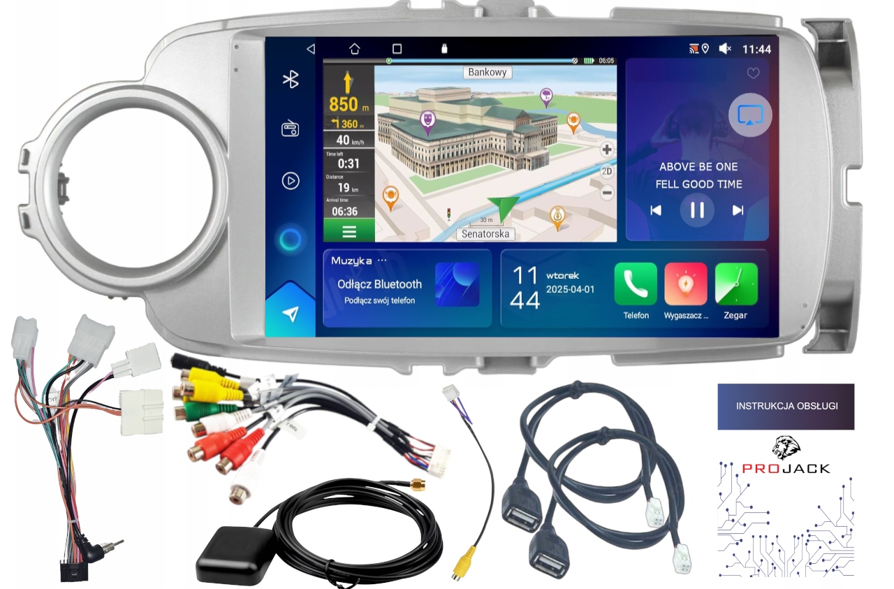 Autorádio Navigácia Gps Toyota Yaris 2011-19 Carplay 2GB 64GB