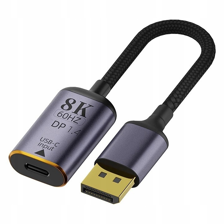Adaptér Adaptéru Displayport Dp Usb-c 1.4 8K 60HZ Typ C Převodník