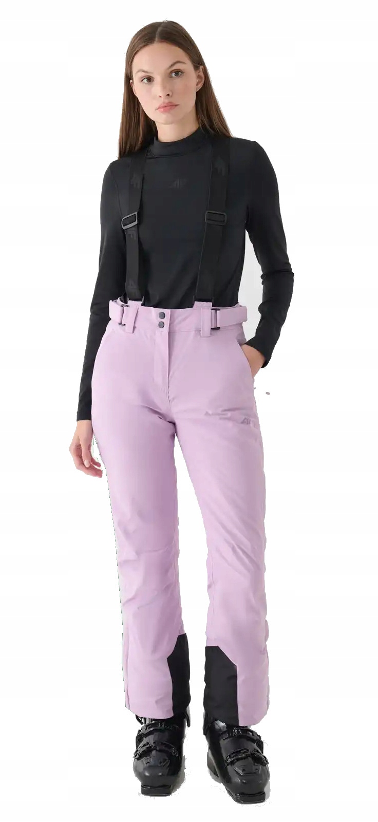 Damskie spodnie narciarskie 4F z membraną FTRF0754 jasny fiolet 52S M