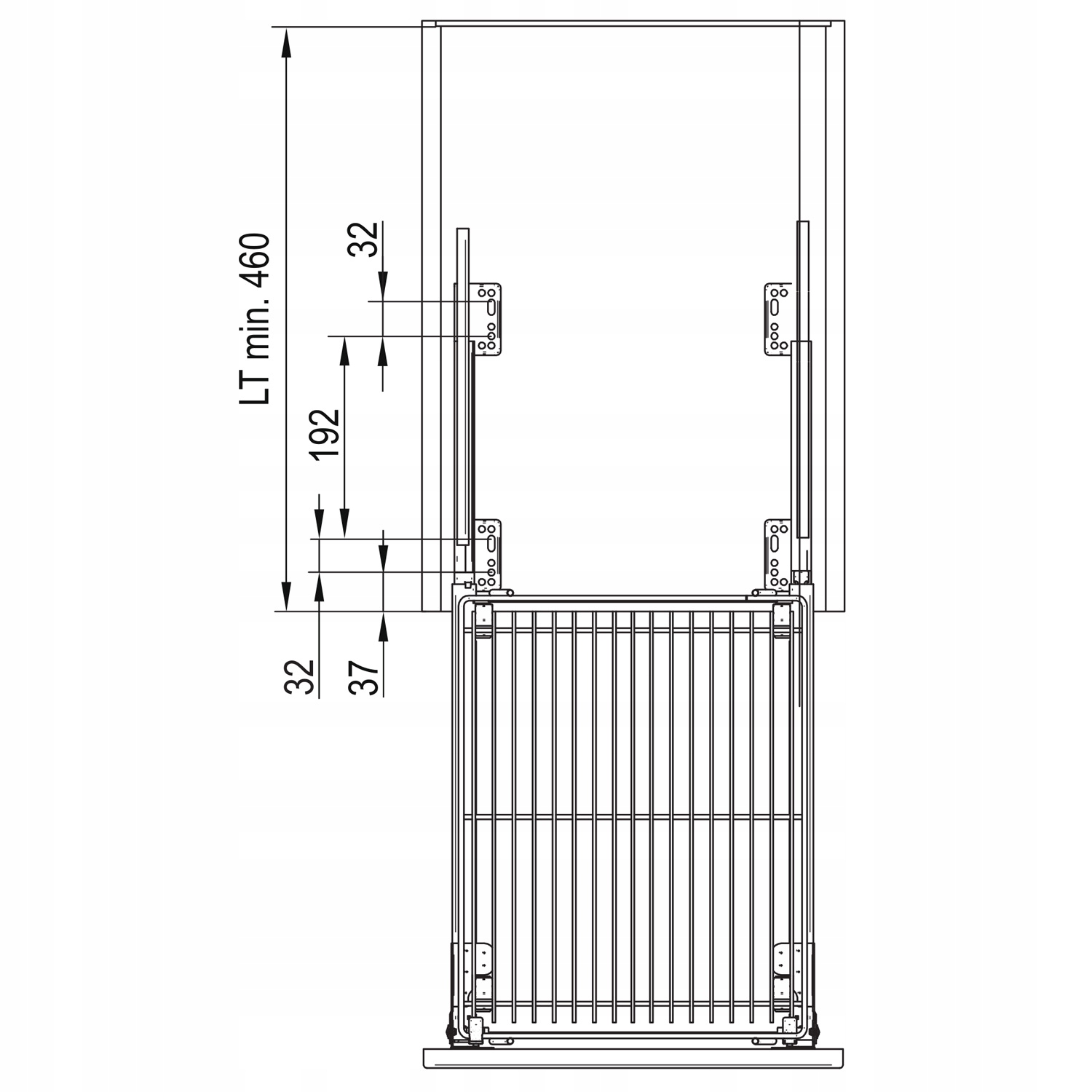 Kosz cargo 20cm 2p. 200 z systemem jezdnym cichy domyk Variant Multi REJS EAN (GTIN) 5906617901066