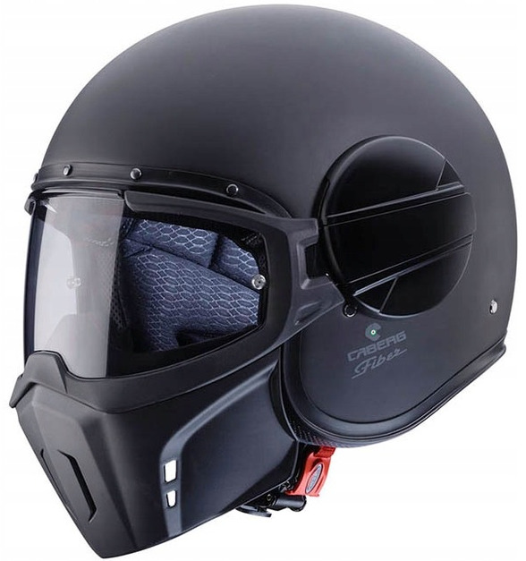 Caberg Ghost X Black Matt Motocyklová Prilba Otvorená Je Čierna Matná