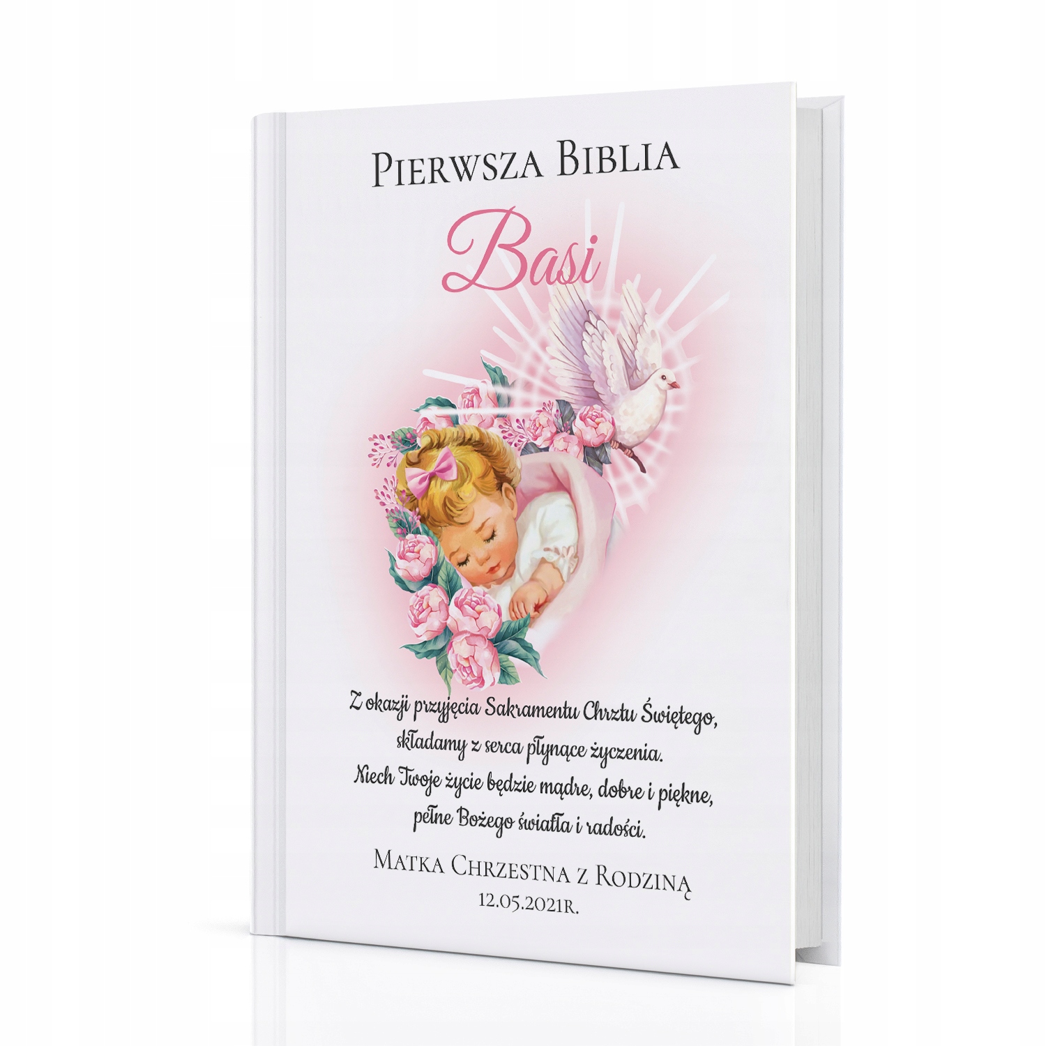 

Biblia na Chrzest pamiątka Nadruk