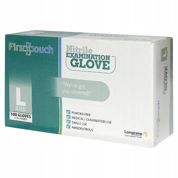 

Rękawiczki Medyczne Nitrylowe 100 szt L Bezpudrowe