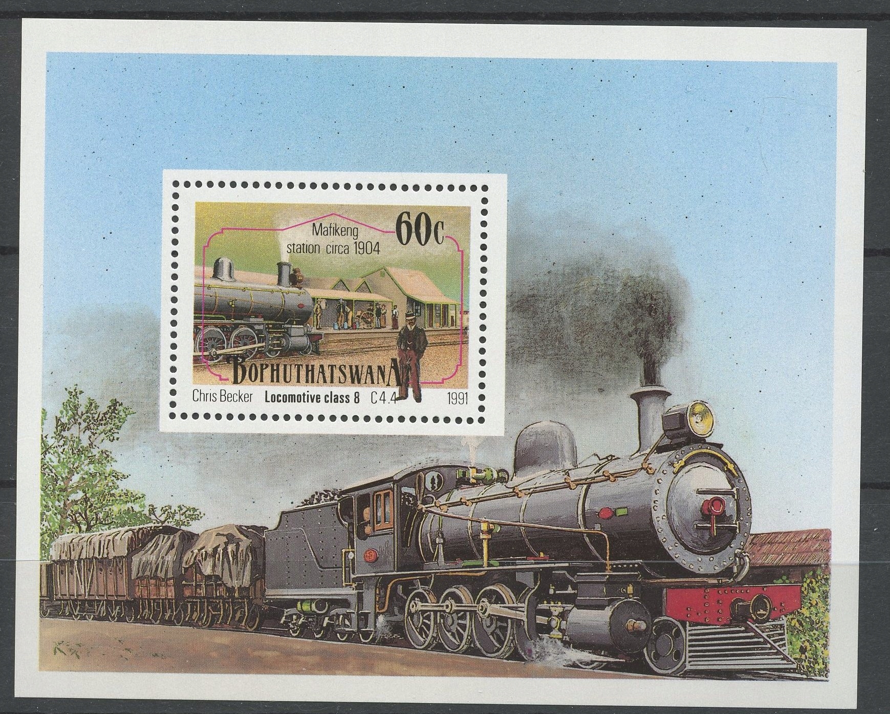 Bophuthatswana** Mi. Blok 6 Kolejnictwo