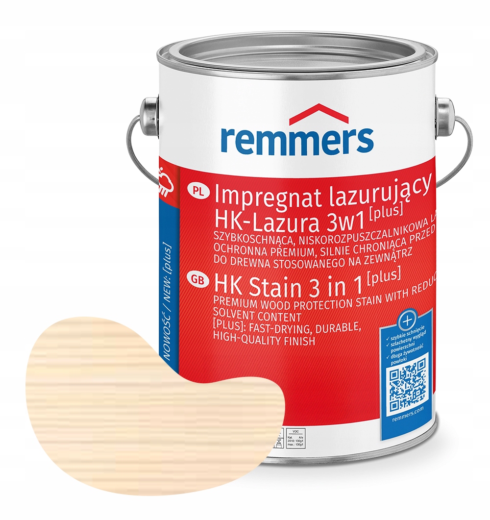 Remmers HK-Lazura 3v1 Plus Impregnát na dřevo Lazura na dřevo 10L Bílá