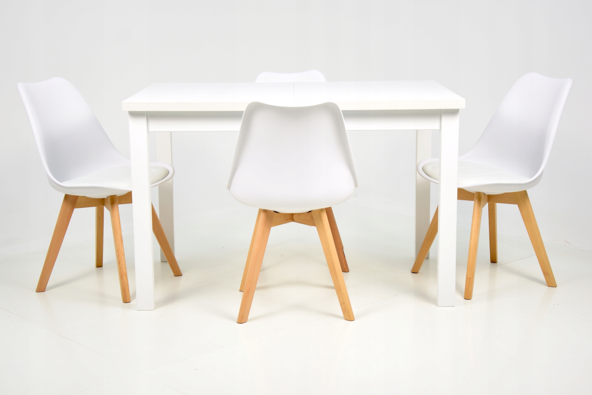 Zestaw do kuchni 4x krzesło + stół 80x120/150 cm Szerokość stołu 80 cm