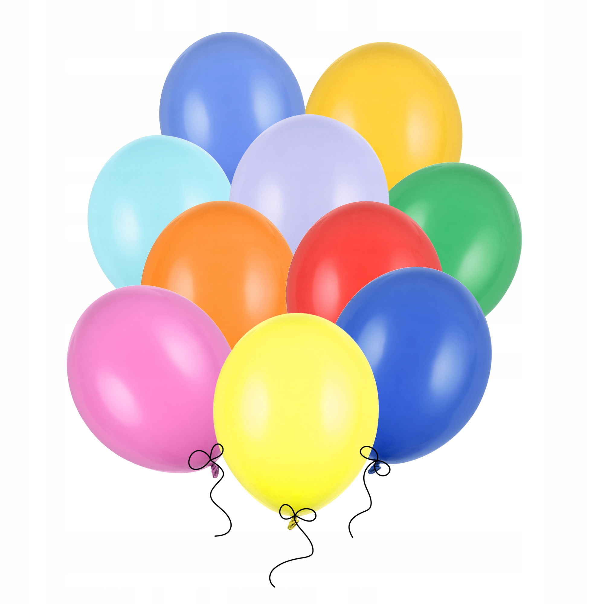 BALONY KOLOROWE MIX pastelowe mocne 27 cm 12 cali 50 szt do girland Marka Party Deco