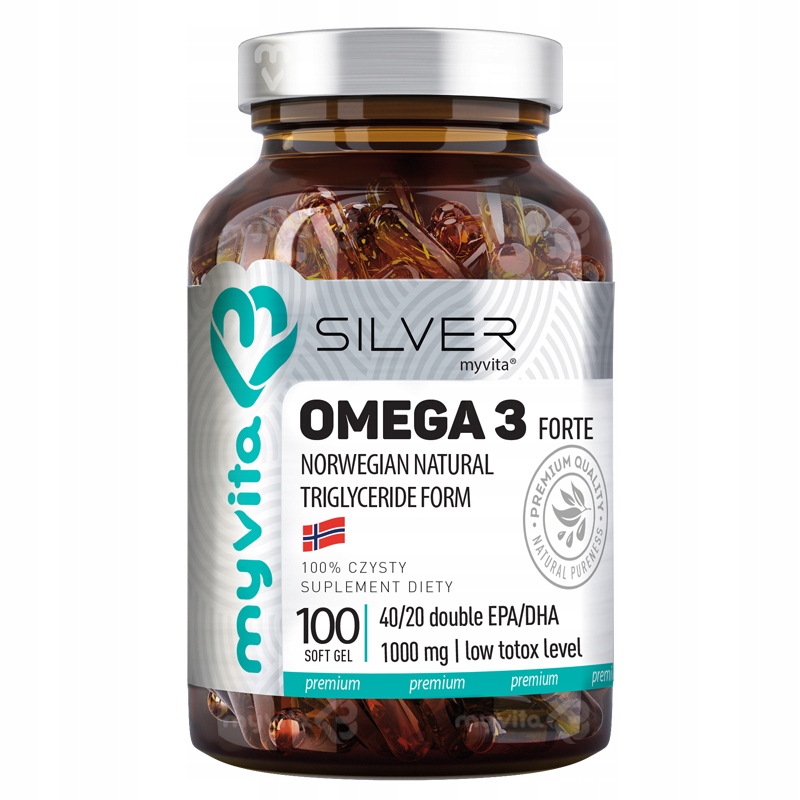 MyVita Omega 3 FORTE 100k OMEGA3 2000 ULTRA CZYSTY Marka MyVita