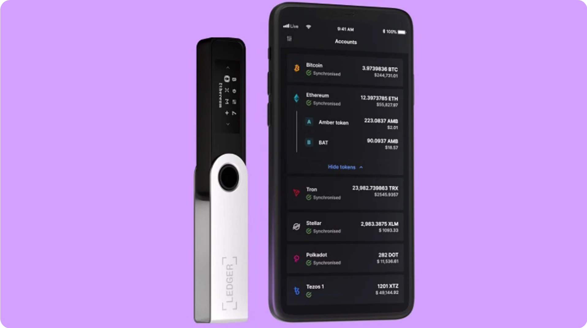 Ledger Nano S Plus bezpieczny ZAFOLIOWANY portfel kryptowalut BTC ETH - RED Producent Inna