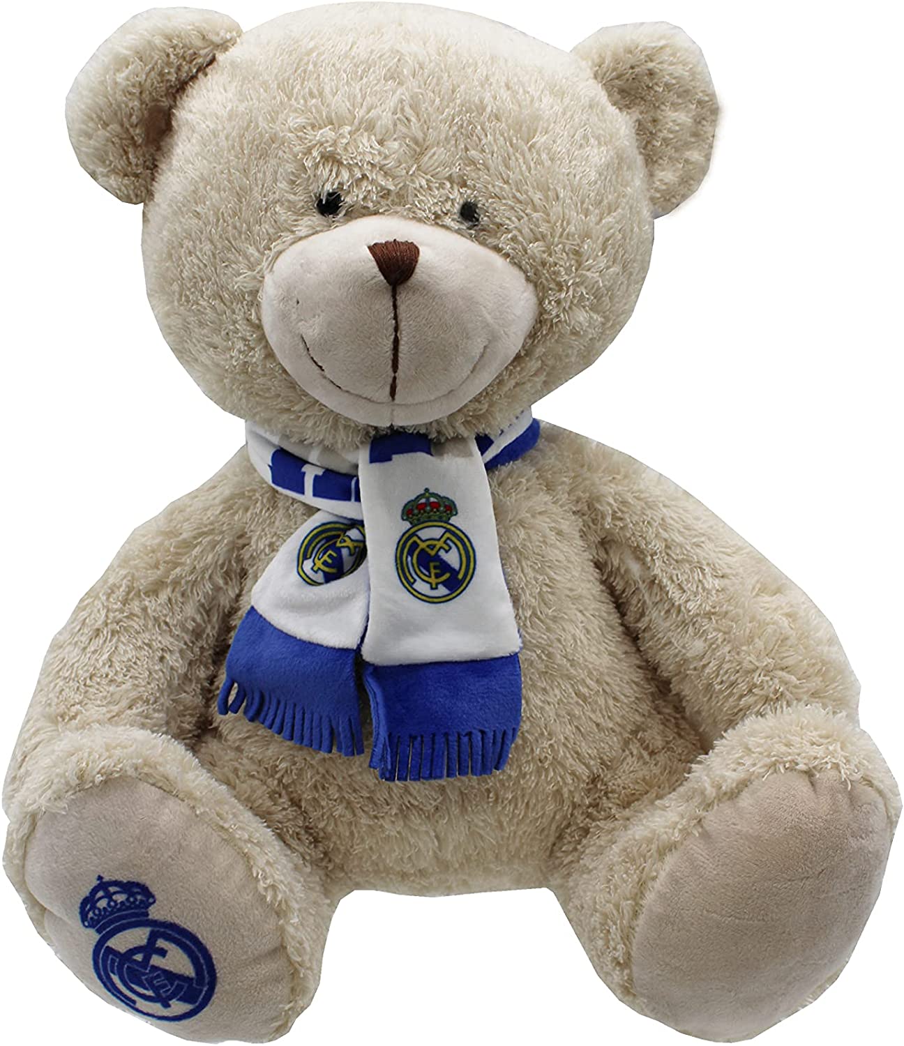 Real Madrid Plyšový medvídek s šálou 35 cm Plyšák