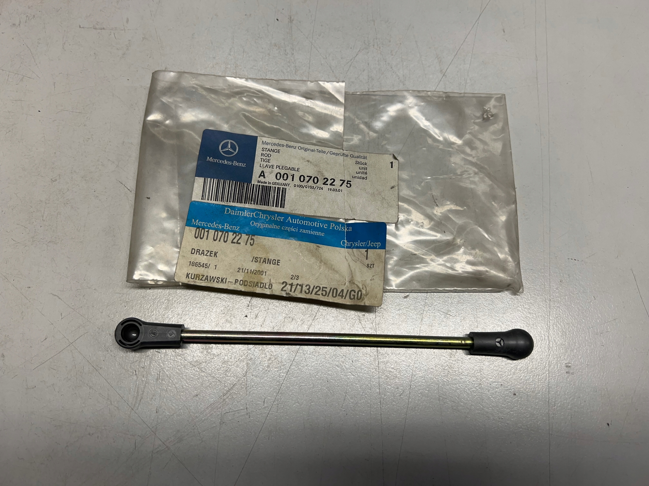 MERCEDES OM603 CIEGNO GAZU NOWE A0010702275