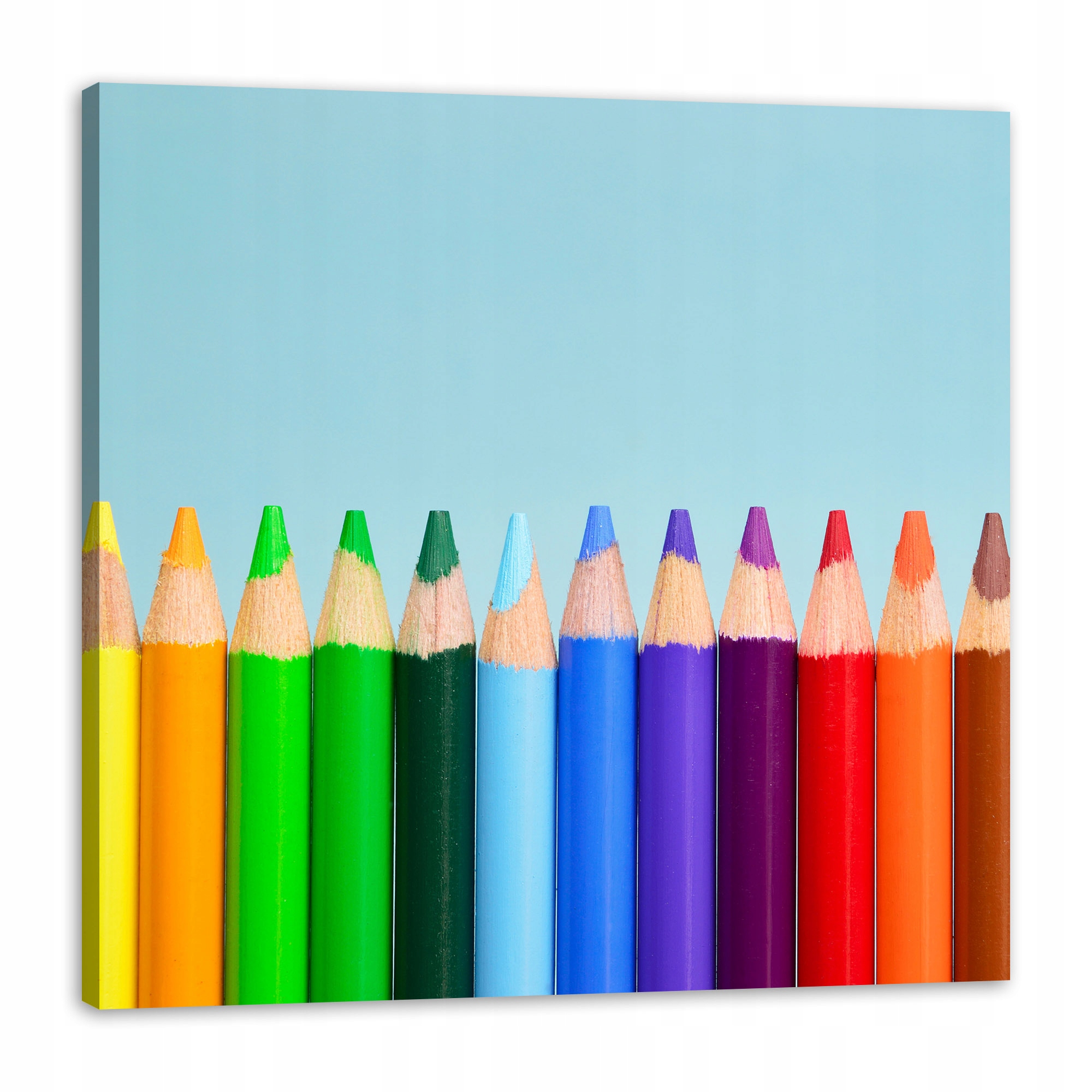 Obraz na plátně Duhové Pastelky 90x90