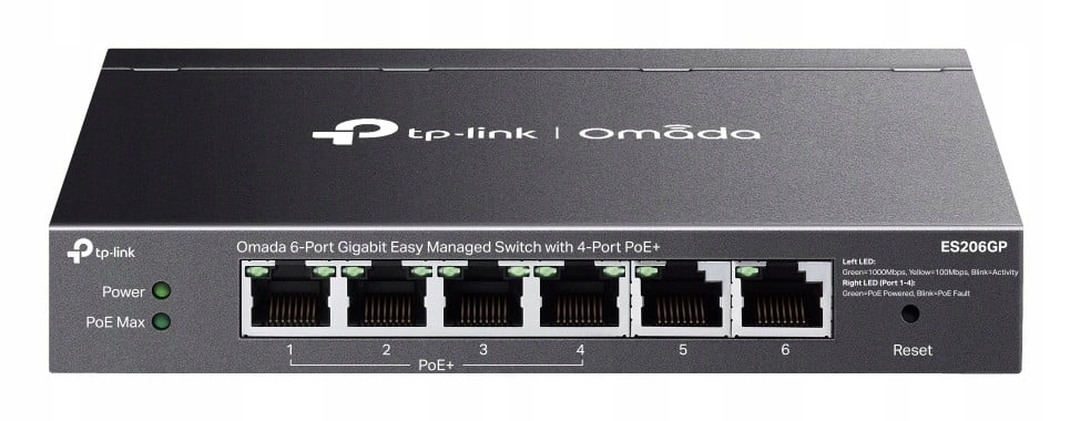 TP-Link ES206GP Switch 6xGE (4xPoE+)
