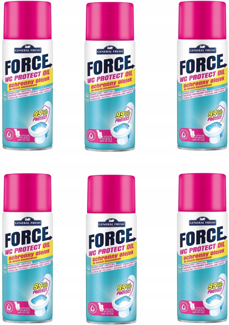 

General Fresh Force ochronny olejek do Wc Zestaw