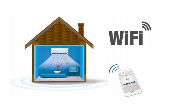 Klimatyzator ścienny 2,6 kW Hyundai Revolution z WiFi + pakiet zimowy Sterowanie na pilot