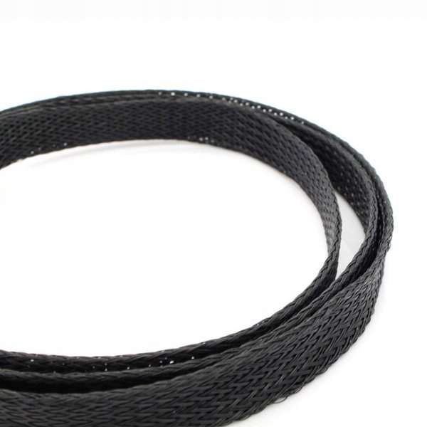 Oplot na przewody 3mm/6mm poliestrowy black 1mb Marka bez marki