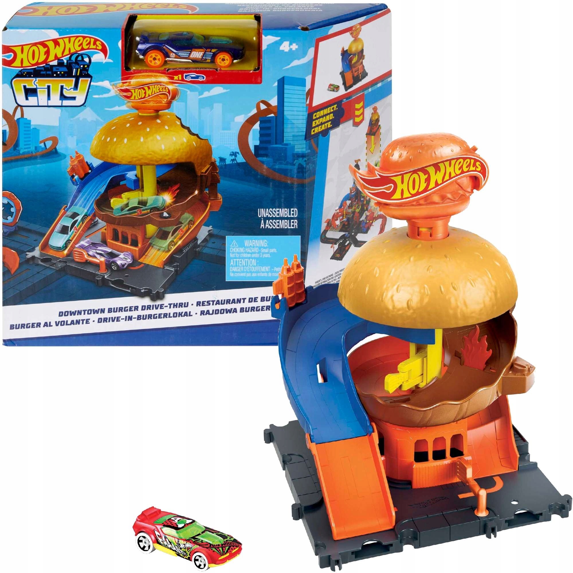 

Hot Wheels City Zestaw Rajdowa Burgerownia +pojazd