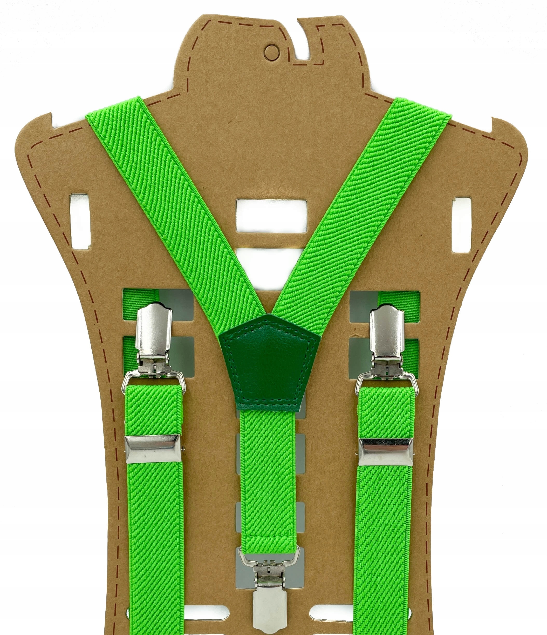 Pistacjowe zielone szelki dziecięce jednokolorowe. Marka Inna marka