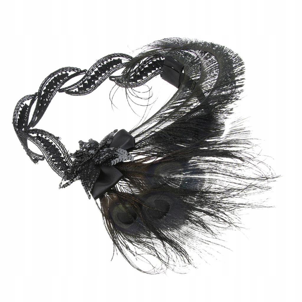 2X Opaska z pawim piórem, lata 20. XX wieku Wysokość 0.1 cm