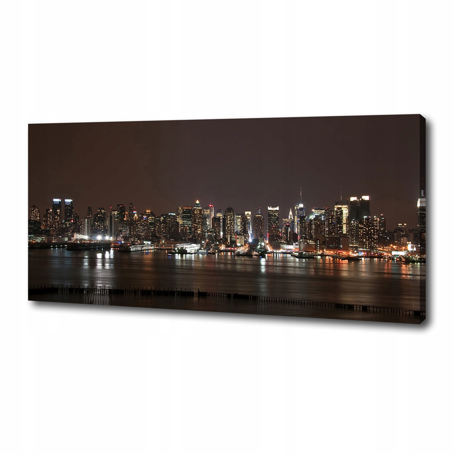 

Foto obraz na płótnie Nowy Jork nocą 125x50 cm