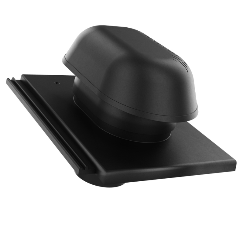 Větrací komín fi125 Braas Teviva Černý