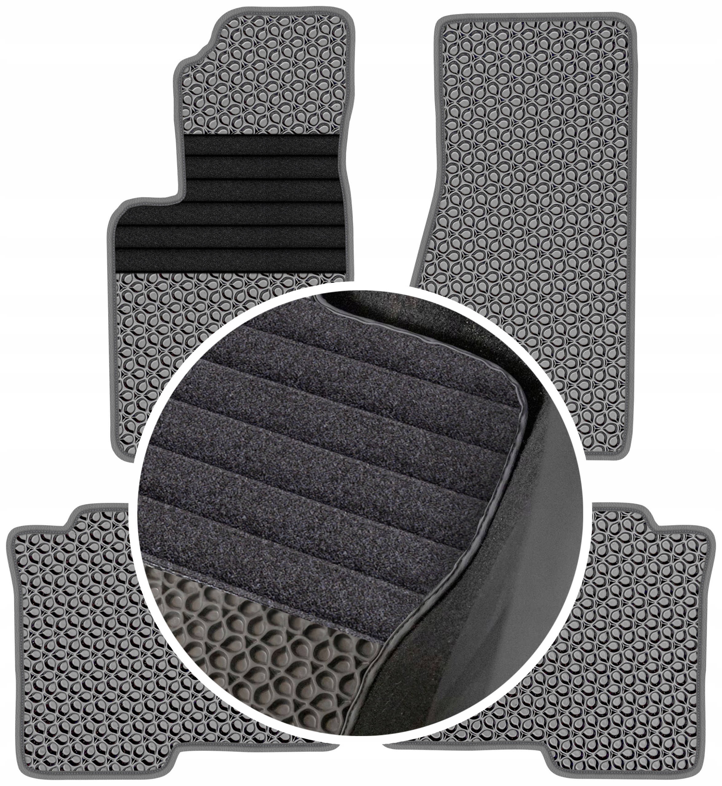 Jeep Commander 06-10 Gumové rohože do auta Eva Eternity