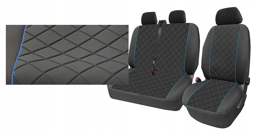 Pokrowce RENAULT MASTER,OPEL MOVANO 2+1 GRUBE