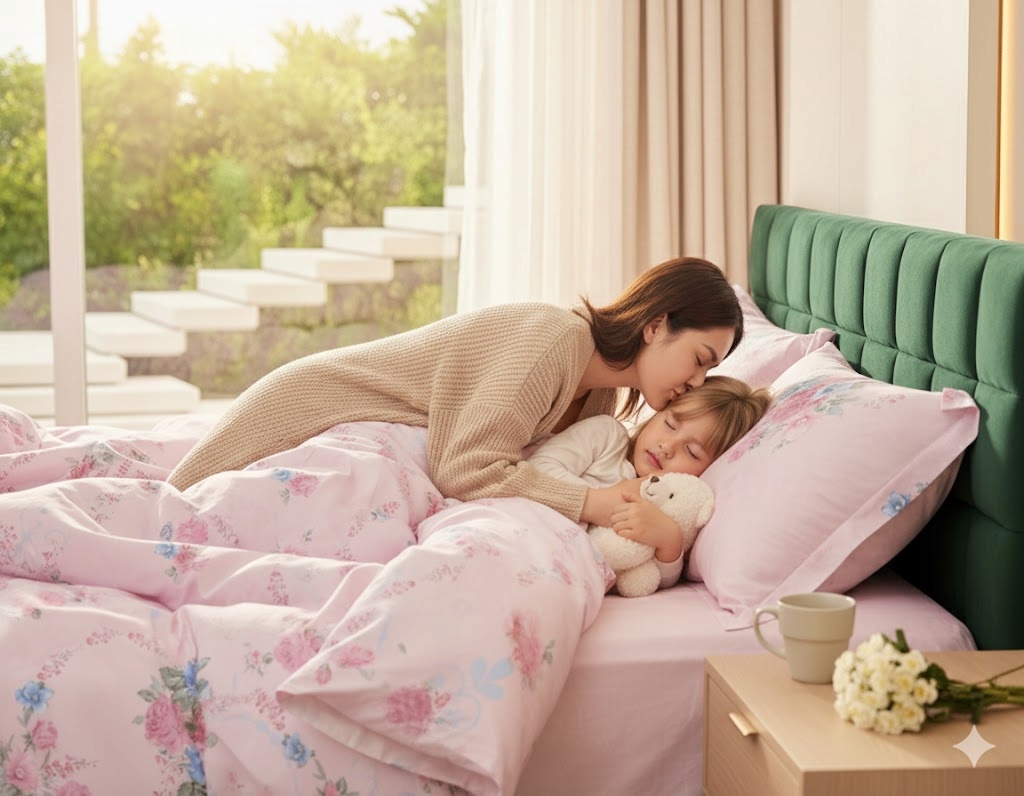 3 częściowy zestaw pościeli z różowej róży 100% bawełna 160×200 cm Kwiatowa poszwa na kołdrę