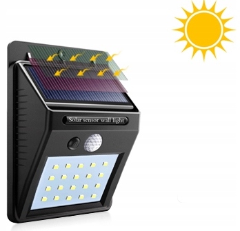

Lampa solarna 20 Led z czujnikiem ruchu zmierzchu