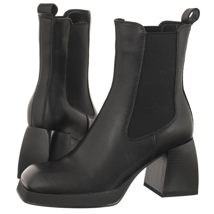 Boty Kotníkové Boty Dámské podpatky Artiker Černé 53C0559