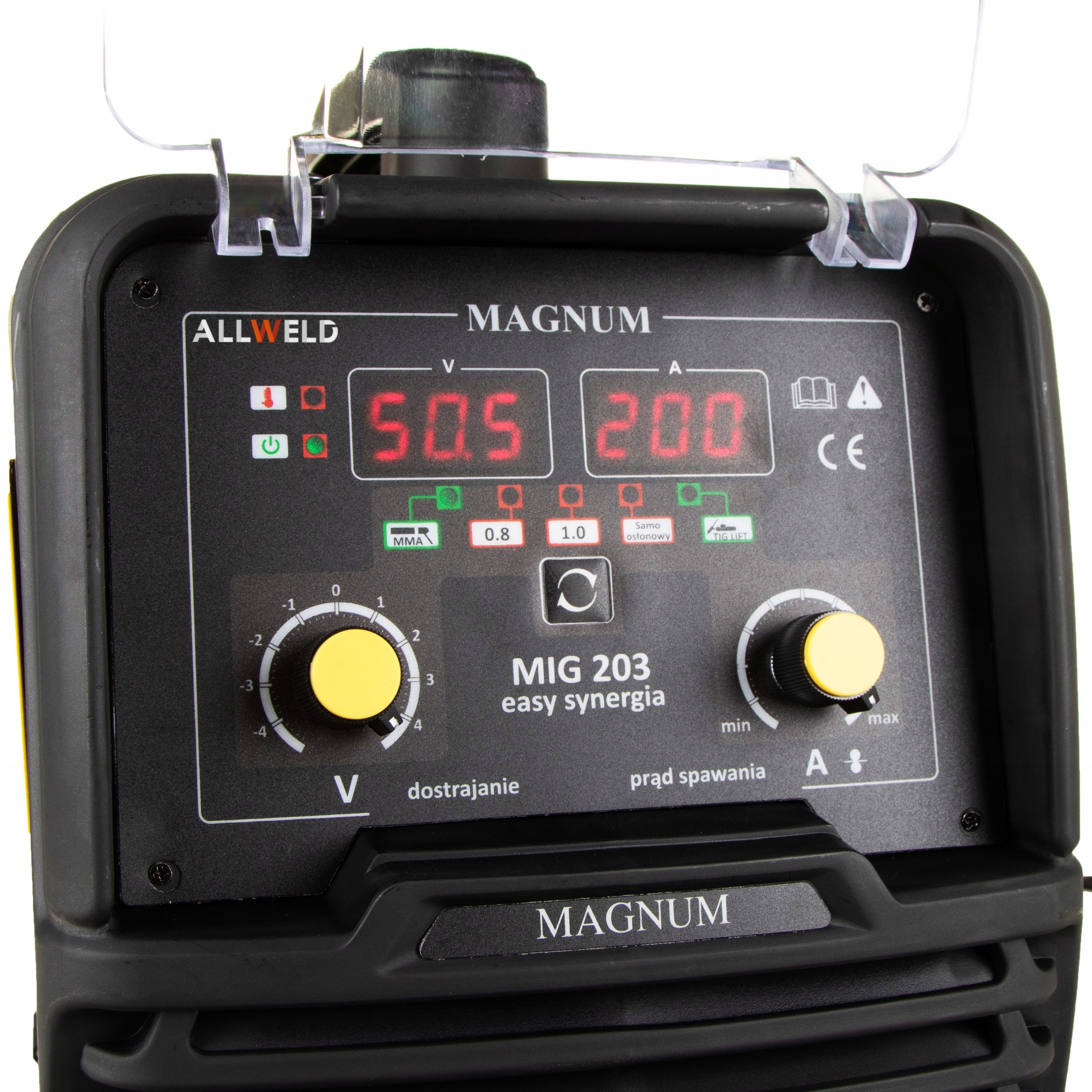 SPAWARKA INWERTOROWA MAGNUM MIG 203 EASY SYNERGIA MMA TIG 230V 200A FLUX Marka Magnum