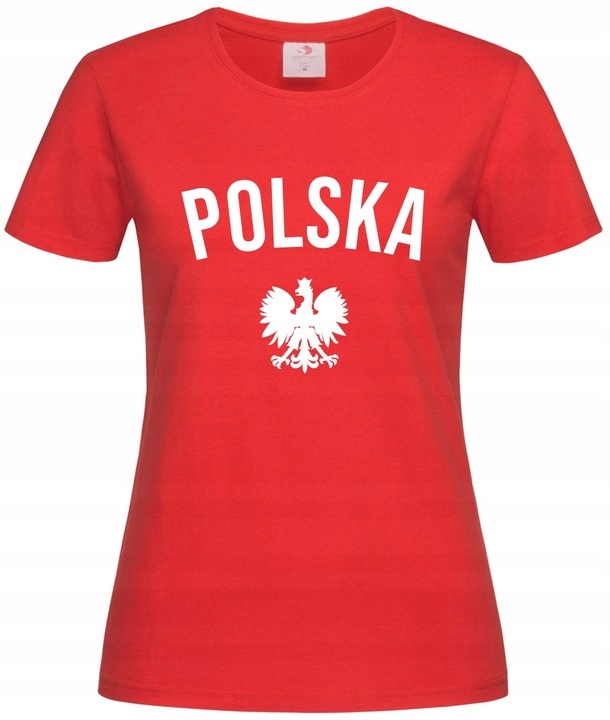 KOSZULKA KIBICA REPREZENTACJI POLSKI damska (XL) T-SHIRT POLSKA Z ORZEŁKIEM