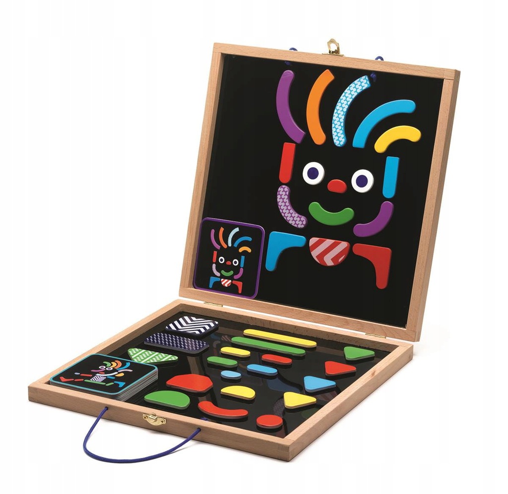 Djeco Magnesy TABLICA układanka w walizce DJ03136