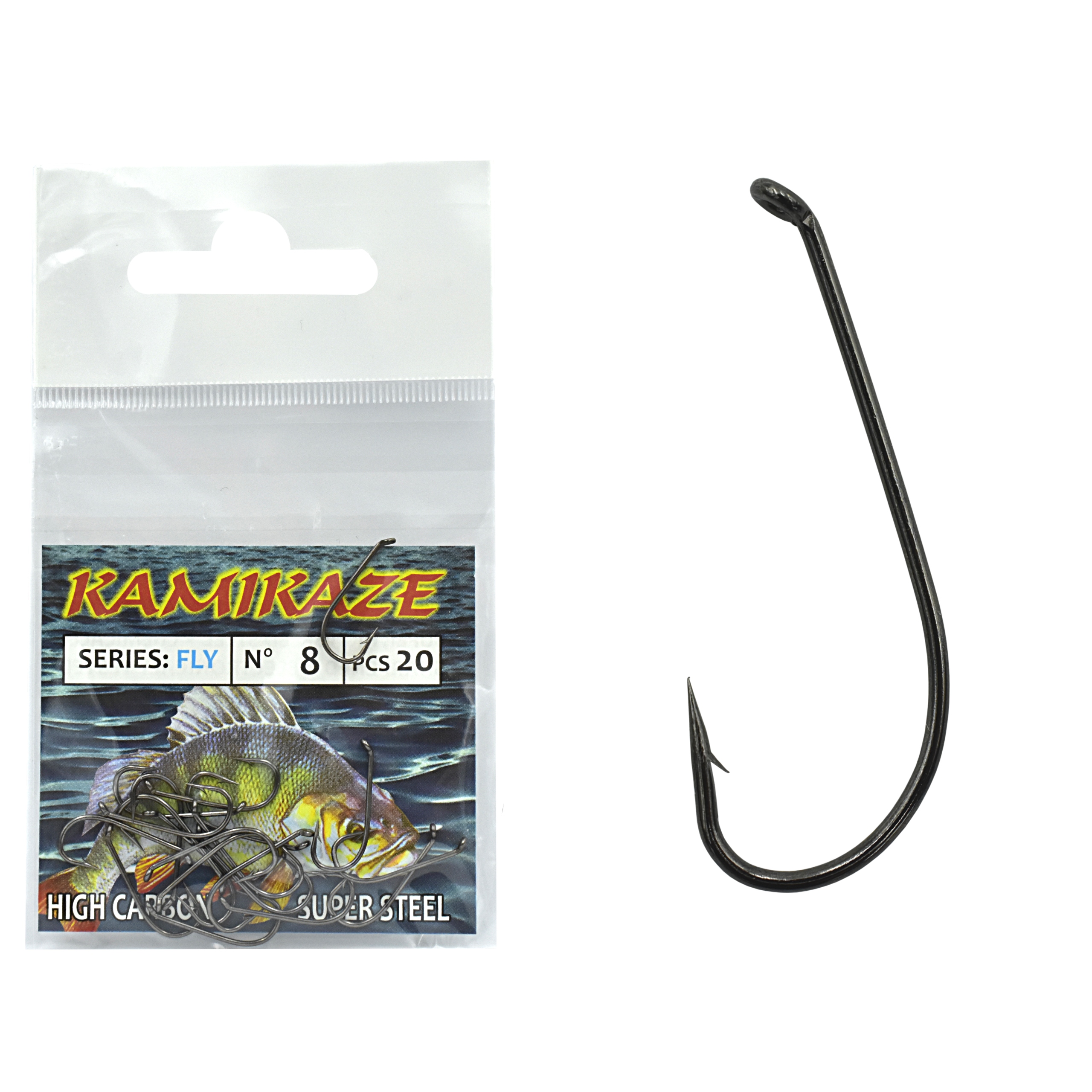 

Haczyk Haczyki Kamikaze Fly Nr 8 (20szt) b. nickel