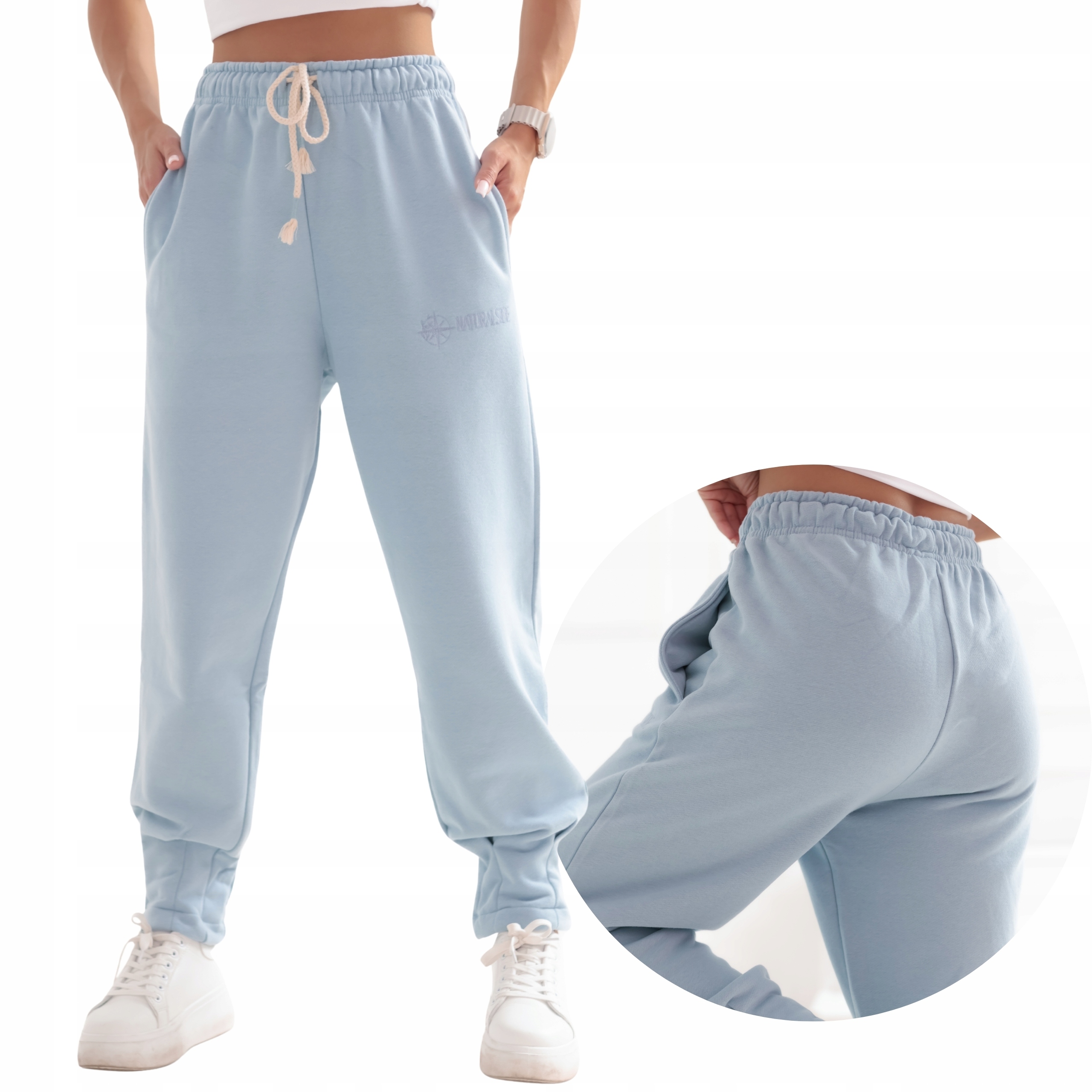 Teplákové kalhoty tepláky baloon Premium dárek světle modrá XL/XXL