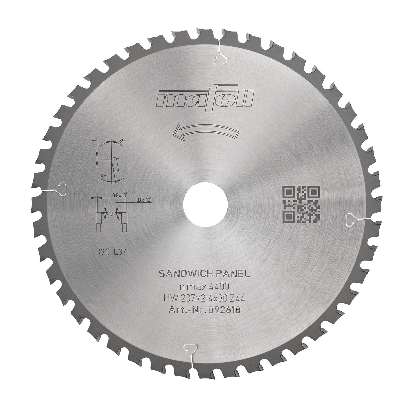 Tarcza pilarska Ksb-sp 237 Hw 237 x 2,4 x 30 mm, Z44 Wzfa płyty warstwowe