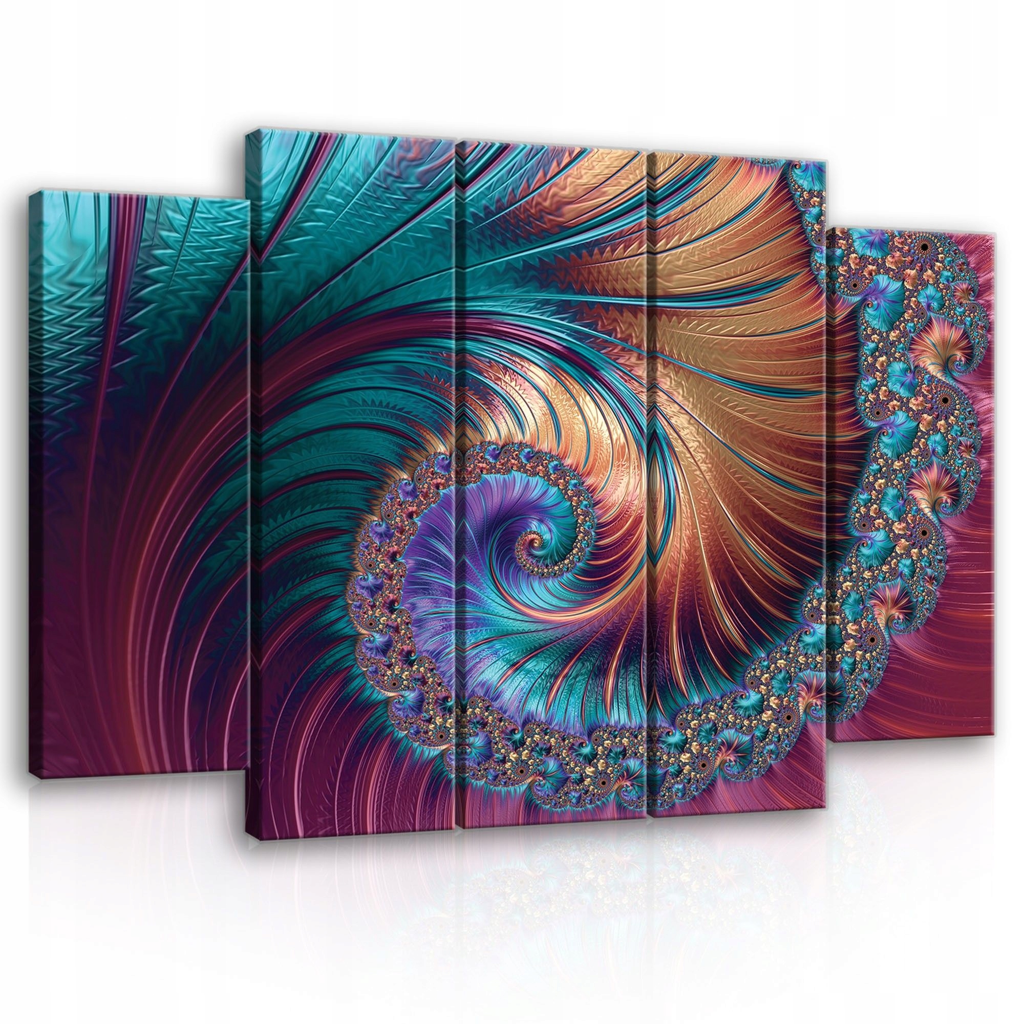 Obraz 150x100 Fraktální spirála kaleidoskop abstrakce digitální umění vzor