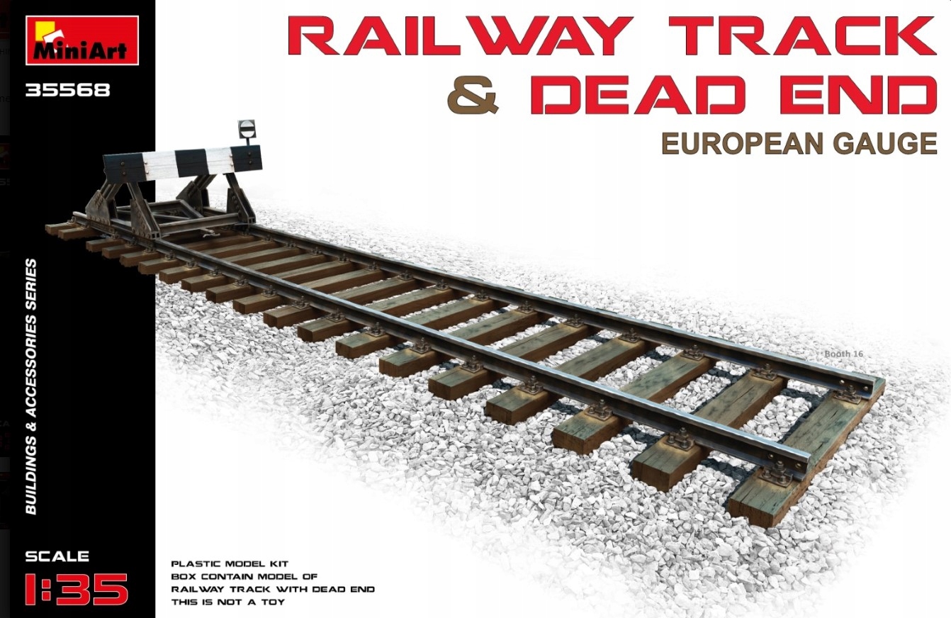 MiniArt 35568 1/35 Železniční Dráha se Smrtvou Uličkou. Evropský Rozměr