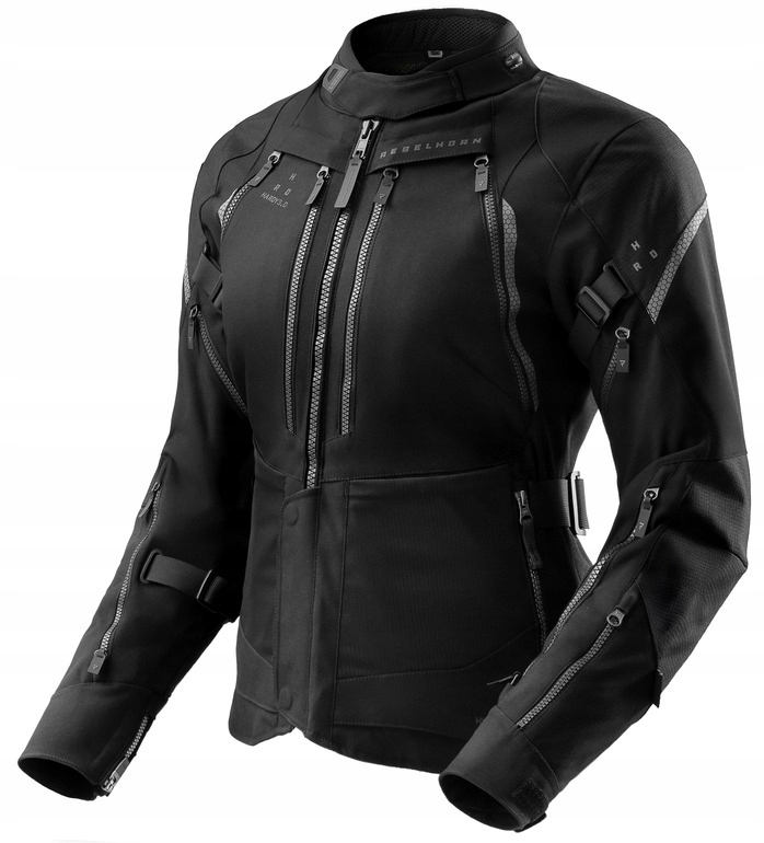Rebelhorn Hardy 3.0 Lady Čierna Dámska Textilná Motocyklová Bunda Čierna